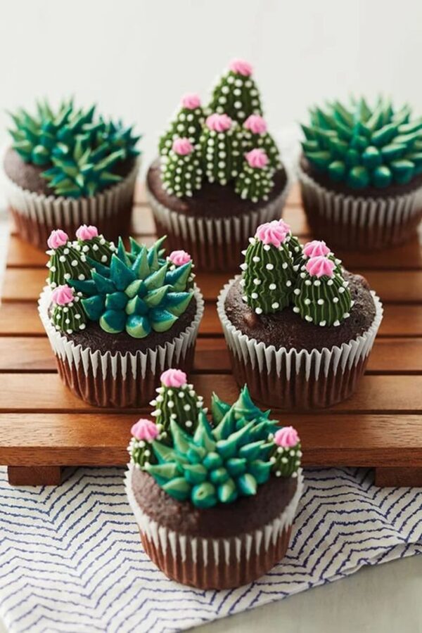 Cactus cupcake